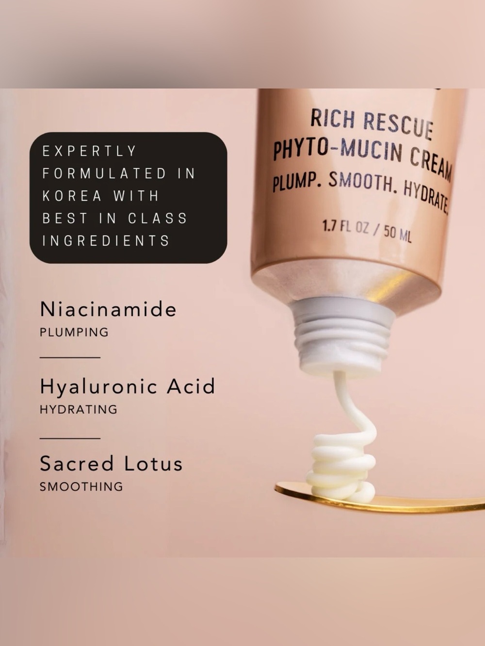 Saint Jane Rich Rescue Phyto-Mucin Cream 50ml Hydrating Moisturizer NEW - Picture 5 of 13